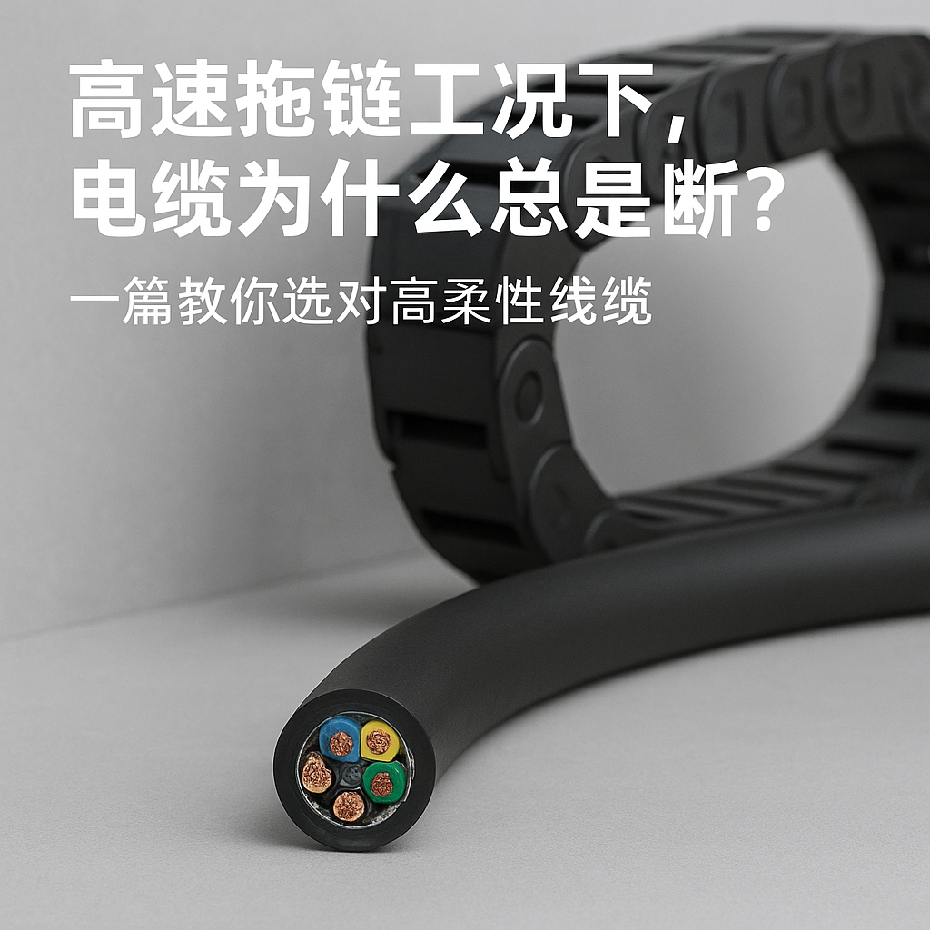 高速拖链工况下，电缆为什么总是断？一篇教你选对高柔性线缆
